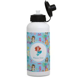 Mermaids Water Bottles - Aluminum - 20 oz - White (Personalized)