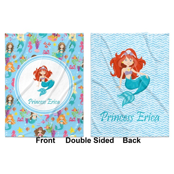 Mermaids Baby Blanket (Double Sided - Printed Front and Back)
