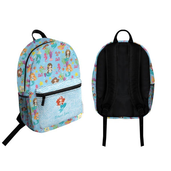 Mermaids Backpack front and back - Apvl