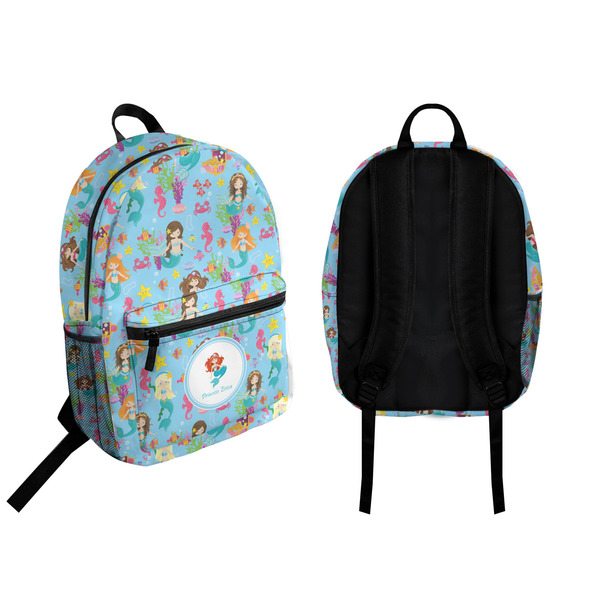 Mermaids Backpack front and back - Apvl