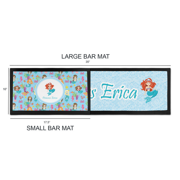 Mermaids Bar Mats - Sizing Chart