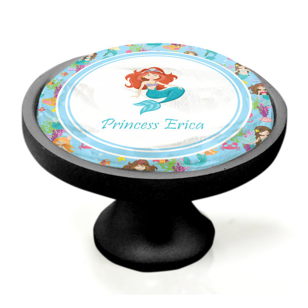 Mermaids Black Custom Cabinet Knob (Side)
