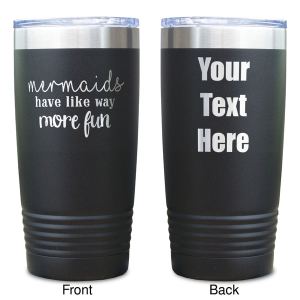Mermaids Black Polar Camel Tumbler - 20oz - Double Sided  - Approval