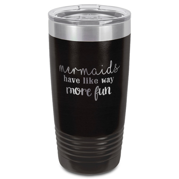 Mermaids Black Polar Camel Tumbler - 20oz - Front