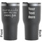 Mermaids Black RTIC Tumbler - Front and Back