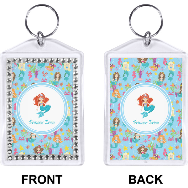 Mermaids Bling Keychain (Front + Back)