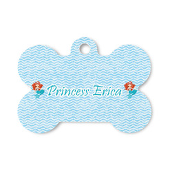 Mermaids Bone Shaped Dog ID Tag - Small (Personalized)