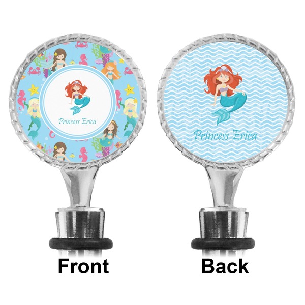 Mermaids Bottle Stopper - Front and Back