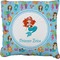 Mermaids Faux-Linen Throw Pillow 20" (Personalized)