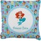 Mermaids Faux-Linen Throw Pillow 26" (Personalized)