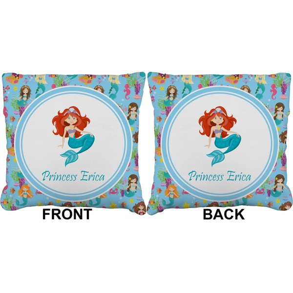 Mermaids Burlap Pillow Approval