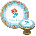Mermaids Cabinet Knob - Gold (Personalized)