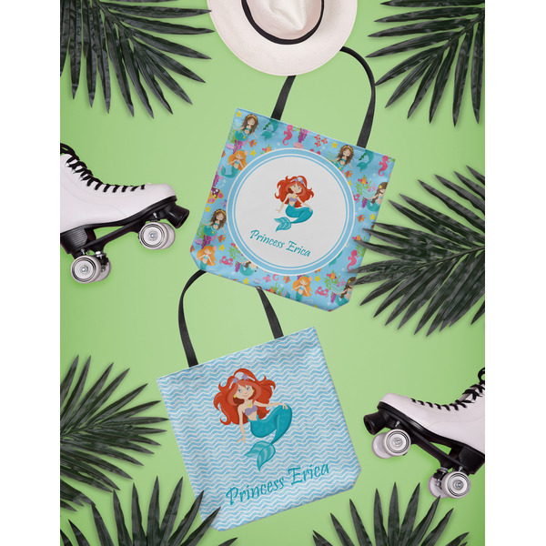 Mermaids Canvas Tote Lifestyle Front and Back