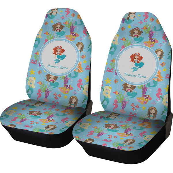 Custom Mermaids Car Seat Covers (Set of Two) (Personalized)