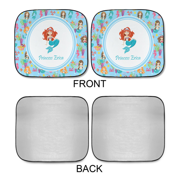 Mermaids Car Sun Shades - APPROVAL