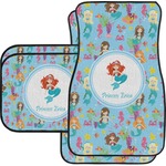 Mermaids Car Floor Mats Set - 2 Front & 2 Back (Personalized)
