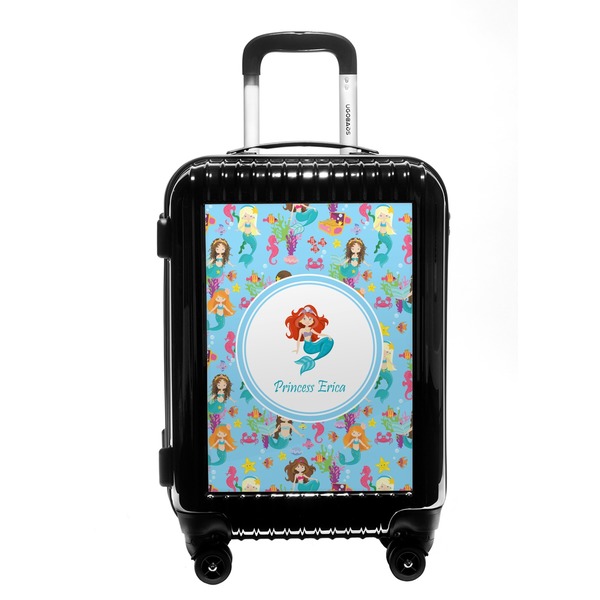 Custom Mermaids Carry On Hard Shell Suitcase (Personalized)