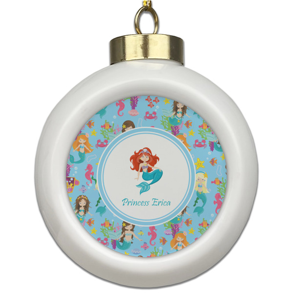 Custom Mermaids Ceramic Ball Ornament (Personalized)