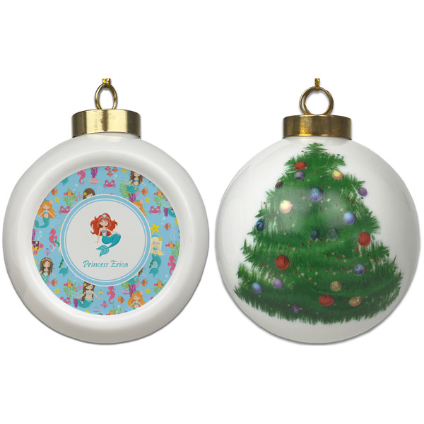 Mermaids Ceramic Christmas Ornament - X-Mas Tree (APPROVAL)