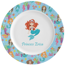 Mermaids Ceramic Dinner Plates (Set of 4) (Personalized)
