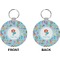 Mermaids Circle Keychain (Front + Back)