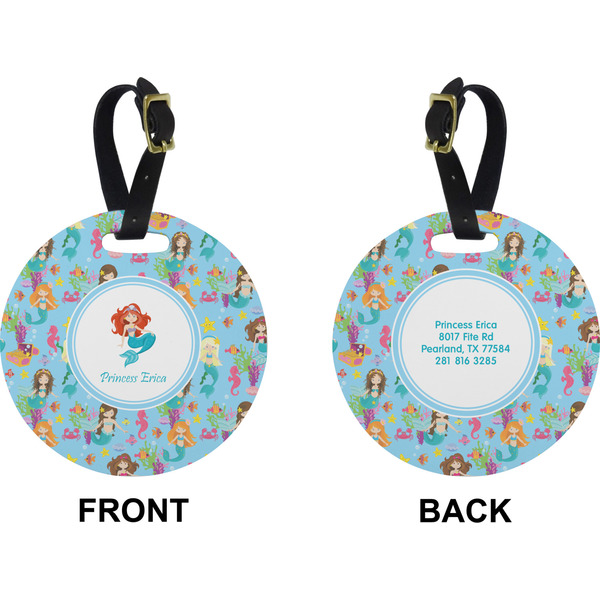 Mermaids Circle Luggage Tag (Front + Back)