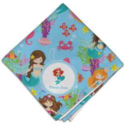 Mermaids Cloth Dinner Napkin - Single w/ Name or Text