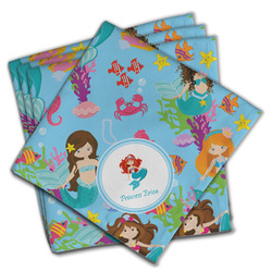 Mermaids Cloth Napkins (Set of 4) (Personalized)