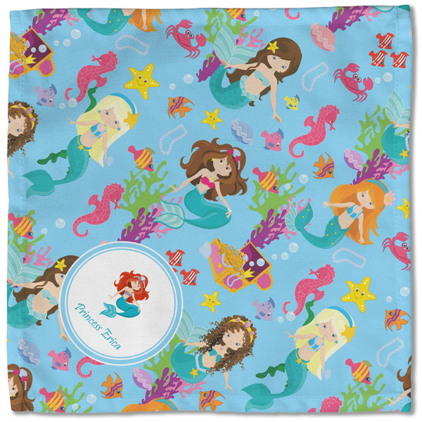 Mermaids Cloth Napkins - Personalized Lunch (Single Full Open)