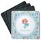 Mermaids Square Rubber Backed Coasters - Set of 4 (Personalized)
