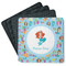 Mermaids Square Rubber Backed Coasters - Set of 4 (Personalized)