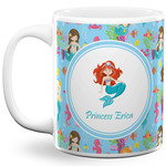 Mermaids 11 Oz Coffee Mug - White (Personalized)