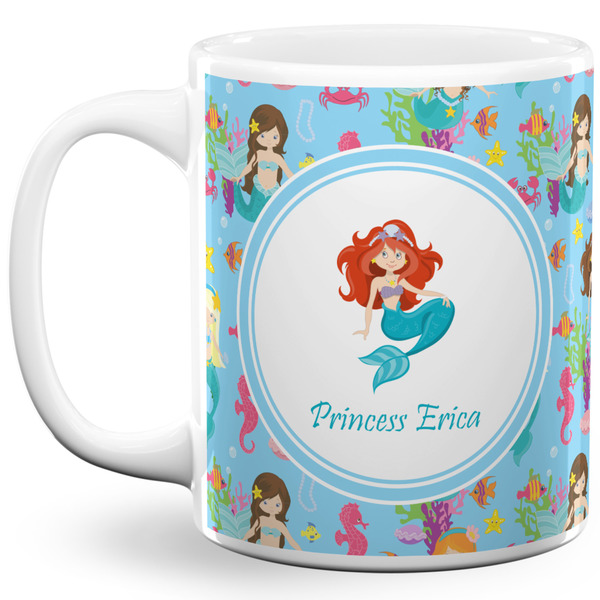 Custom Mermaids 11 Oz Coffee Mug - White (Personalized)