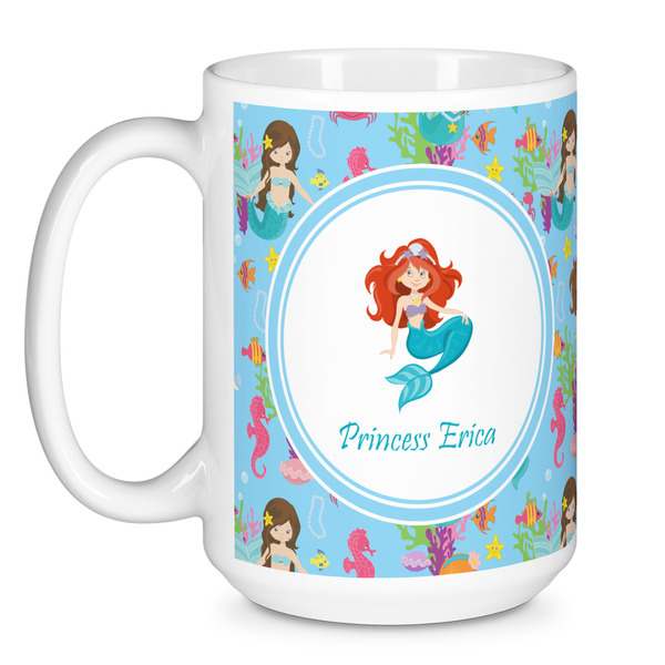 Mermaids Coffee Mug - 15 oz - White