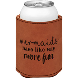 Mermaids Leatherette Can Sleeve - Double Sided