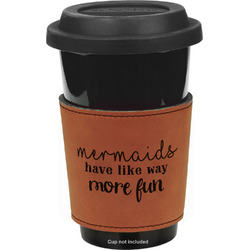 Mermaids Leatherette Cup Sleeve - Double Sided