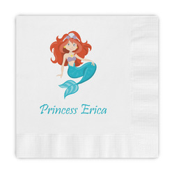 Mermaids Embossed Decorative Napkins (Personalized)