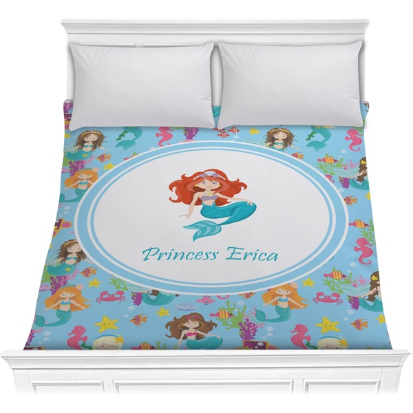 Custom Mermaids Comforter - Full / Queen (Personalized)