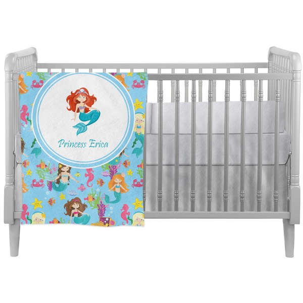 Custom Mermaids Crib Comforter / Quilt (Personalized)