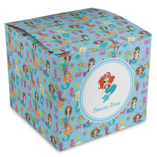 Custom Mermaids Cube Favor Gift Boxes (Personalized)