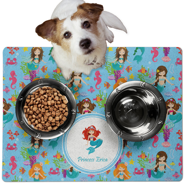 Mermaids Dog Food Mat - Medium LIFESTYLE