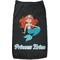 Mermaids Black Pet Shirt - M (Personalized)