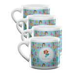 Mermaids Double Shot Espresso Cups - Set of 4 (Personalized)