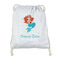 Mermaids Drawstring Backpack - Sweatshirt Fleece - Double Sided (Personalized)