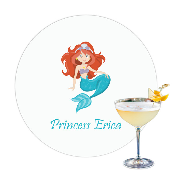 Custom Mermaids Printed Drink Topper (Personalized)