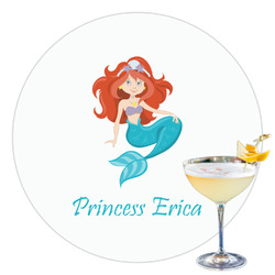Mermaids Printed Drink Topper - 3.5" (Personalized)