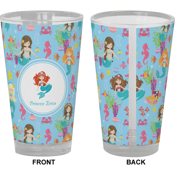 Mermaids Pint Glass - Full Color - Front & Back Views