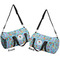 Mermaids Duffle bag small front and back sides
