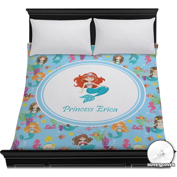 Custom Mermaids Duvet Cover - Full / Queen (Personalized)