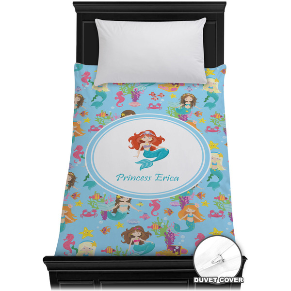 Custom Mermaids Duvet Cover - Twin XL (Personalized)